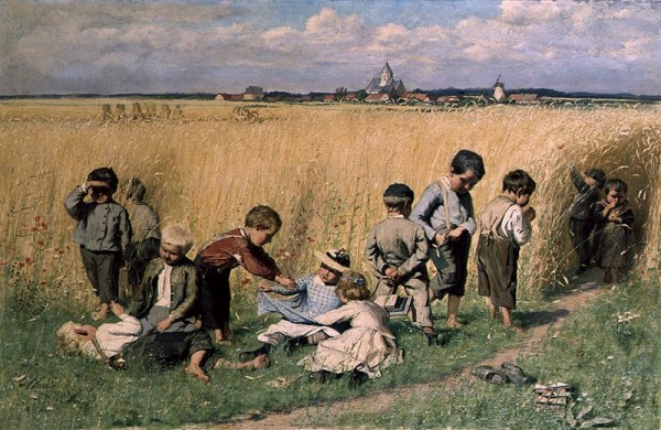 Emile_Claus_-_On_the_way_to_school