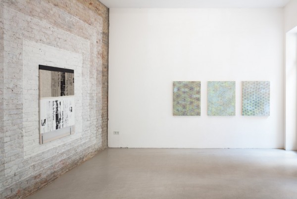 Installation View 3, Left wall painting Alexander Wollf, Right works by Julie Opperman